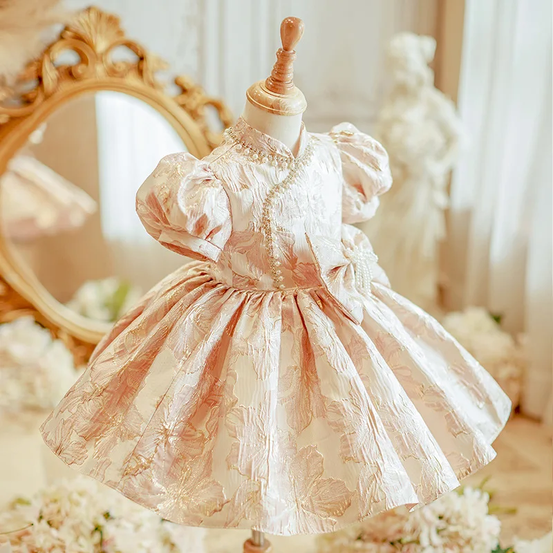 High-End Children's Formal Dress for One-Year-Old Girl Baby Flower Girl Birthday Princess Dress Girl Qipao Dress Infant Toddler
High-End Children's Formal Dress for One-Year-Old Girl Baby Flower Girl Birthday Princess Dress Girl Qipao Dress Infant Toddler