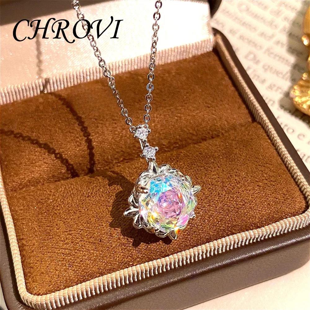 Exquisite 95 sterling silver millennium rose with brilliant coloured gemstone necklace, rose flower clavicle chain
Exquisite 95 sterling silver millennium rose with brilliant coloured gemstone necklace, rose flower clavicle chain