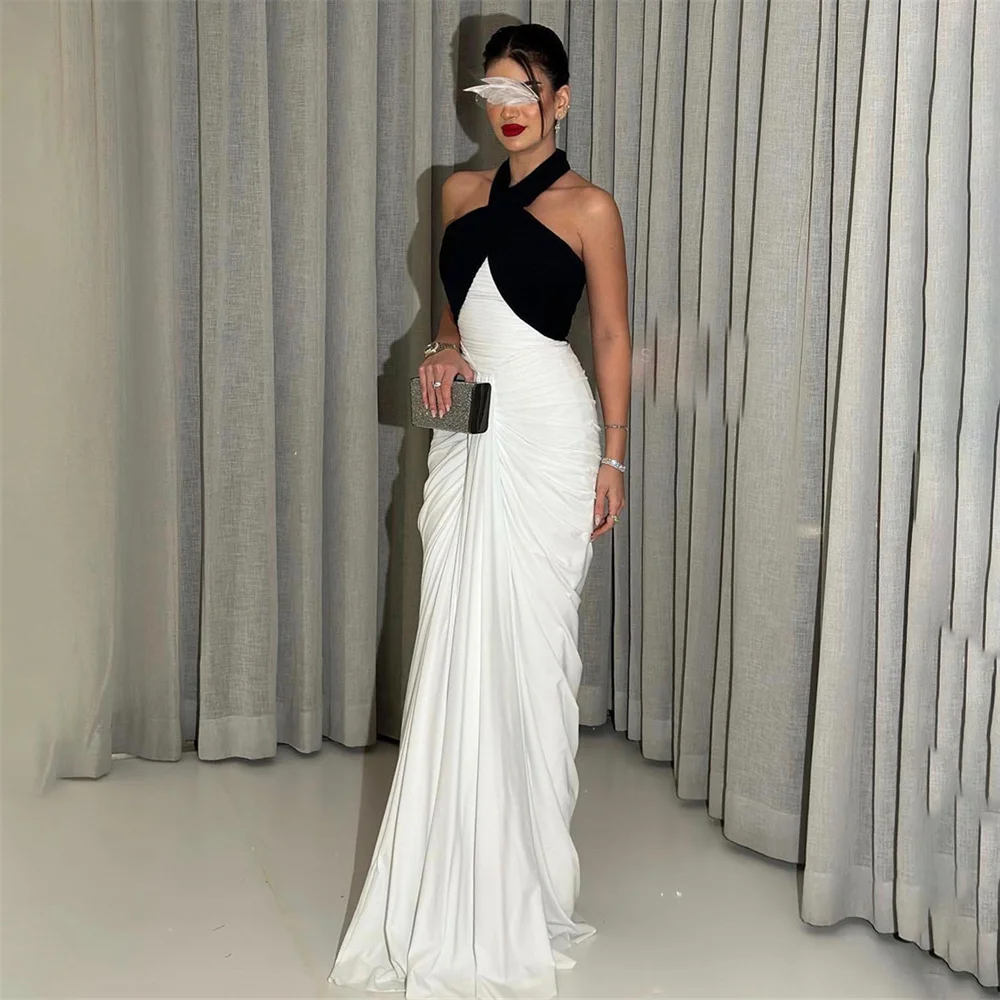 ROYET High Neck Simple Sleeveless Mermaid Formal Evening Dress Floor Length Sweep Train Long Elegant Prom Gown New 2024
ROYET High Neck Simple Sleeveless Mermaid Formal Evening Dress Floor Length Sweep Train Long Elegant Prom Gown New 2024