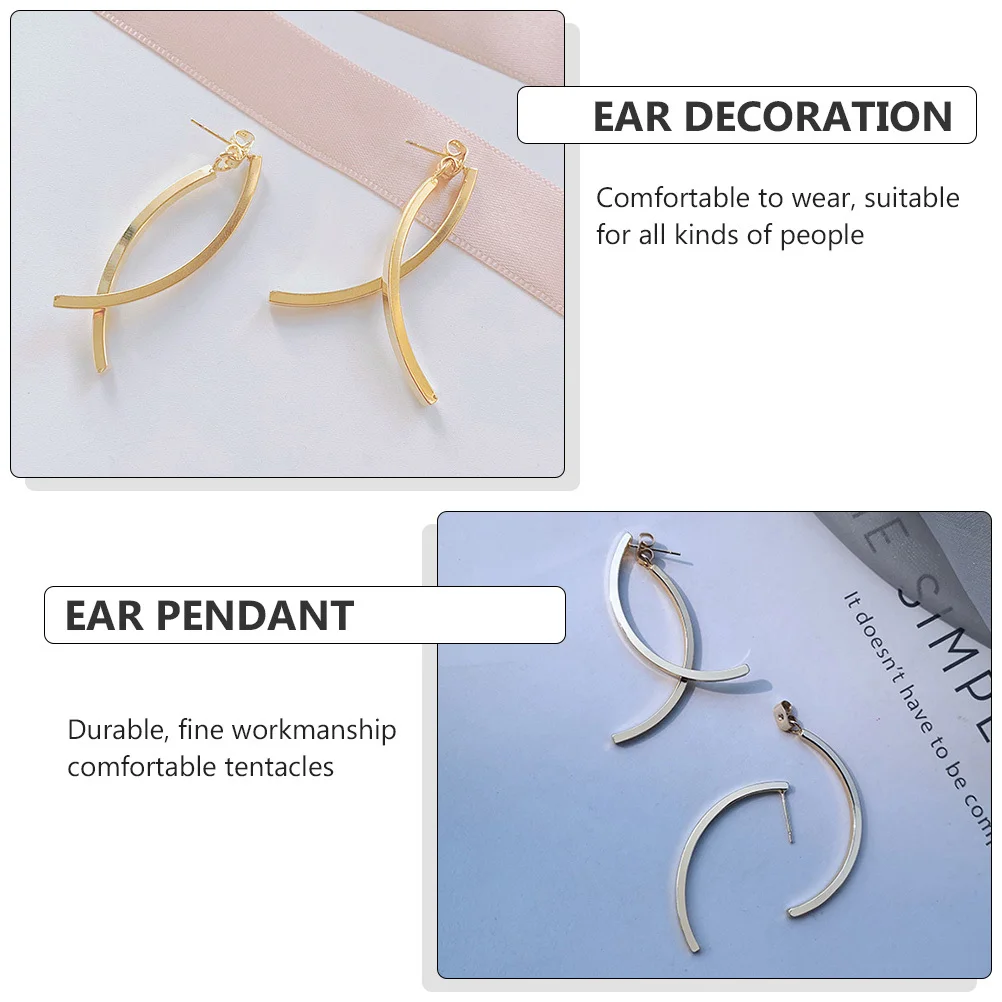 2Pairs Metal Earrings Creative Stylish Women Ear Decorations Durable Fine Workmanship Comfortable Wear Party Gift
2Pairs Metal Earrings Creative Stylish Women Ear Decorations Durable Fine Workmanship Comfortable Wear Party Gift