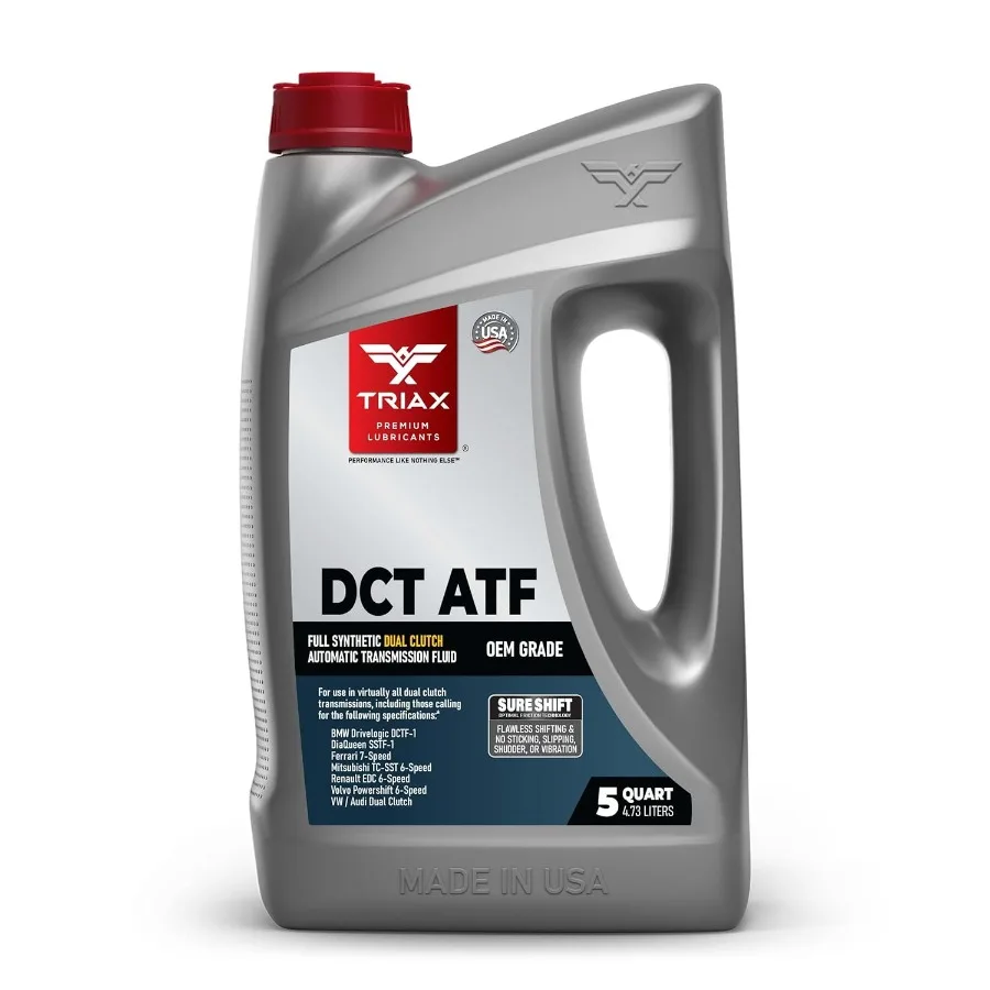 DCT ATF Полностью синтетическая жидкость для автоматической коробки передач с двойным сцеплением OEM-класса, совместимая с коробками передач прямого переключения и двойным сцеплением 
DCT ATF Полностью синтетическая жидкость для автоматической коробки передач с двойным сцеплением OEM-класса, совместимая с коробками передач прямого переключения и двойным сцеплением