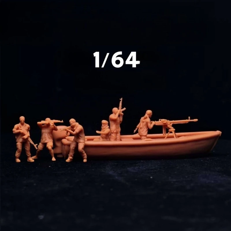 1/64 Scale Miniature Pirate-style High-precision White Model (including 6 Figures + 1 Heavy Machine Gun + 1 Speedboat)
1/64 Scale Miniature Pirate-style High-precision White Model (including 6 Figures + 1 Heavy Machine Gun + 1 Speedboat)