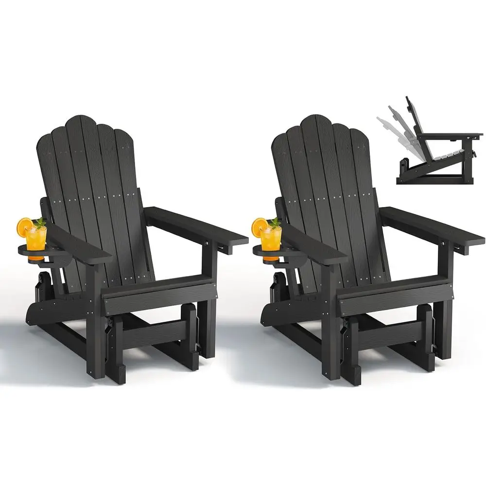 All-Weather 3-Position Adjustable Outdoor Glider Chair Set with Cup Holders, Suitable for Patio, Porch, or Poolside, 400lbs Capa
All-Weather 3-Position Adjustable Outdoor Glider Chair Set with Cup Holders, Suitable for Patio, Porch, or Poolside, 400lbs Capa