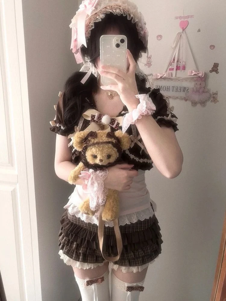 Ancient Sweet Summer Japanese Cute Lace Outside+cake Skirt+sling Three-piece Set Kawaii Fashion Design Slim Patchwork Suit New
Ancient Sweet Summer Japanese Cute Lace Outside+cake Skirt+sling Three-piece Set Kawaii Fashion Design Slim Patchwork Suit New