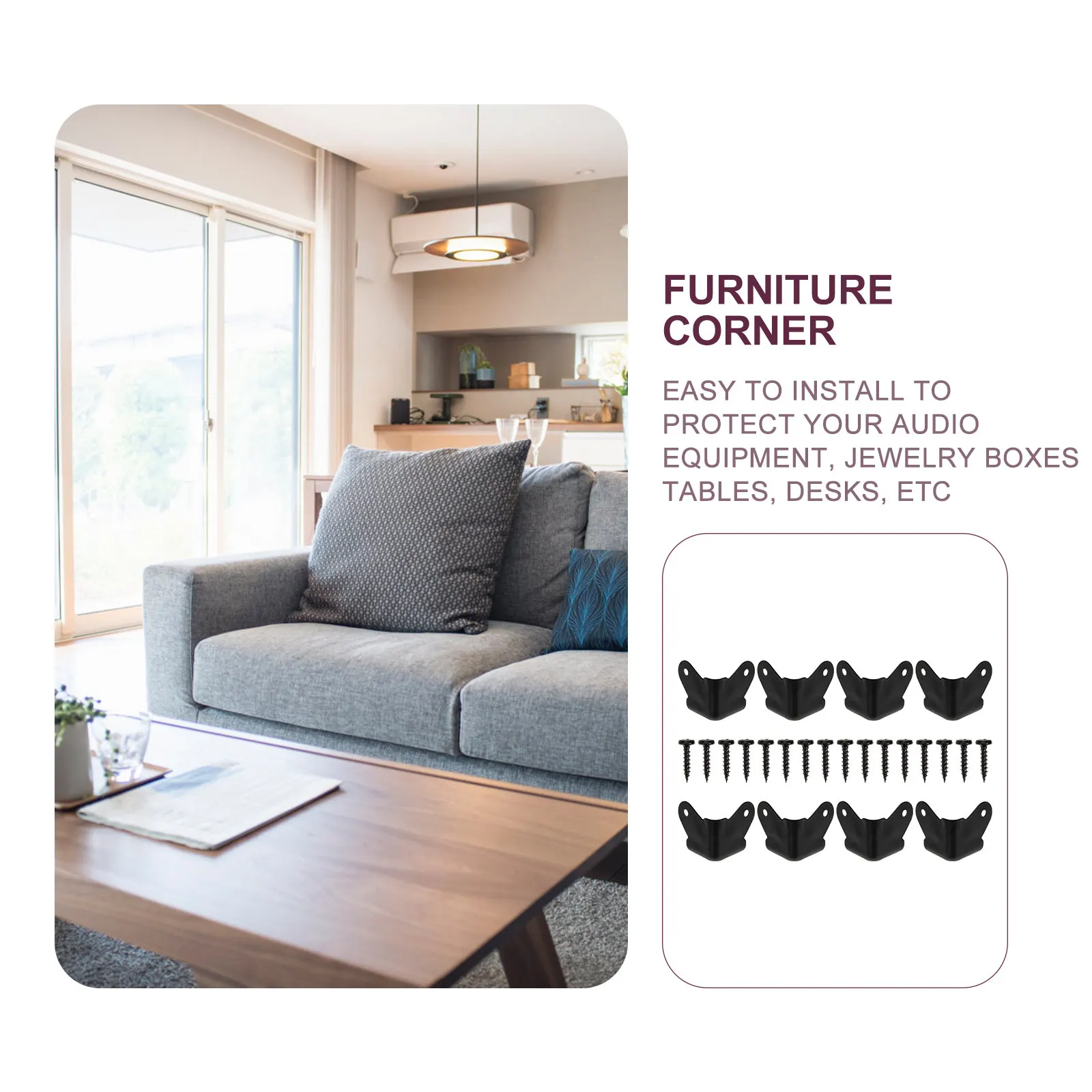 1Set Metal Corner Protectors for Speakers and Furniture Black Finish Anti-Collision Guard for Cabinet Door Panels Stage
1Set Metal Corner Protectors for Speakers and Furniture Black Finish Anti-Collision Guard for Cabinet Door Panels Stage