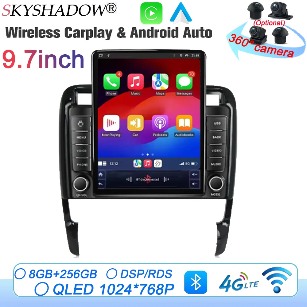 For Porsche Cayenne 2002-2010 Navigation 9.7‘’Multimedia Android Multimedia Video Player Auto radio GPS Stereo Carplay WiFi BT
For Porsche Cayenne 2002-2010 Navigation 9.7‘’Multimedia Android Multimedia Video Player Auto radio GPS Stereo Carplay WiFi BT