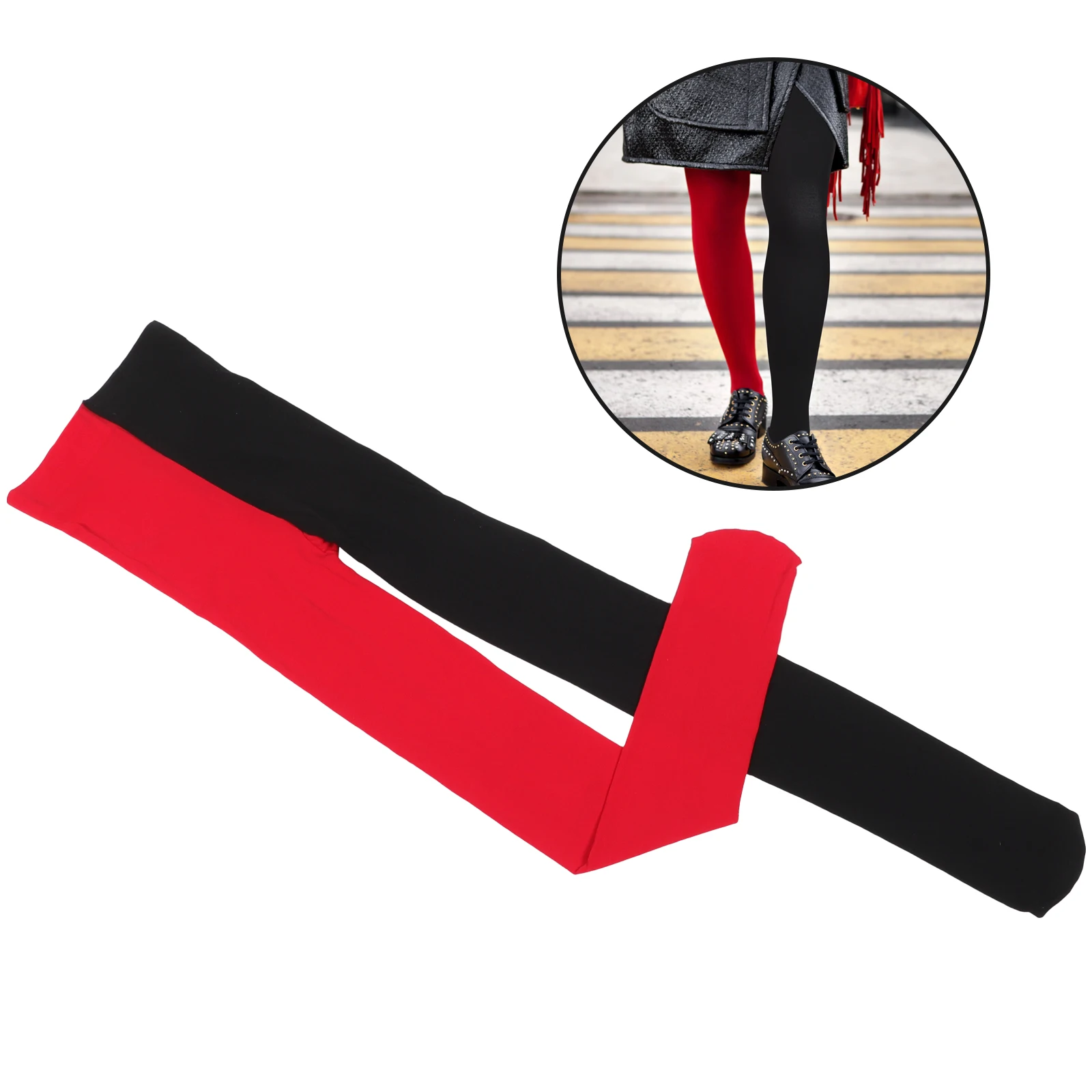 Two-color Asymmetrical Stockings Silk for Women Footed Tights Masquerade Legging Ladies Red
Two-color Asymmetrical Stockings Silk for Women Footed Tights Masquerade Legging Ladies Red