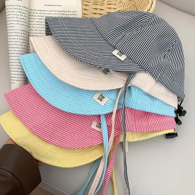 Fashion Stripe Bucket Hats for Women Wide Brim Sunscreen Fisherman Caps Summer Outdoor hiking Camping Sunscreen Panama Caps
Fashion Stripe Bucket Hats for Women Wide Brim Sunscreen Fisherman Caps Summer Outdoor hiking Camping Sunscreen Panama Caps