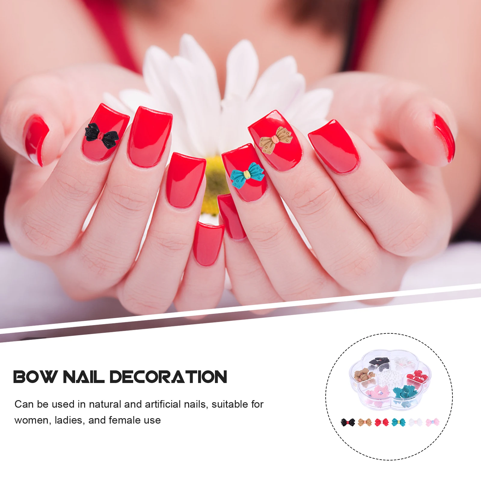 1 Box Premium Creative Decoration Manicure Decor Bowknot Delicate Art Mini Bowknot Sticker Nail Crafting Supplies For Women 
1 Box Premium Creative Decoration Manicure Decor Bowknot Delicate Art Mini Bowknot Sticker Nail Crafting Supplies For Women