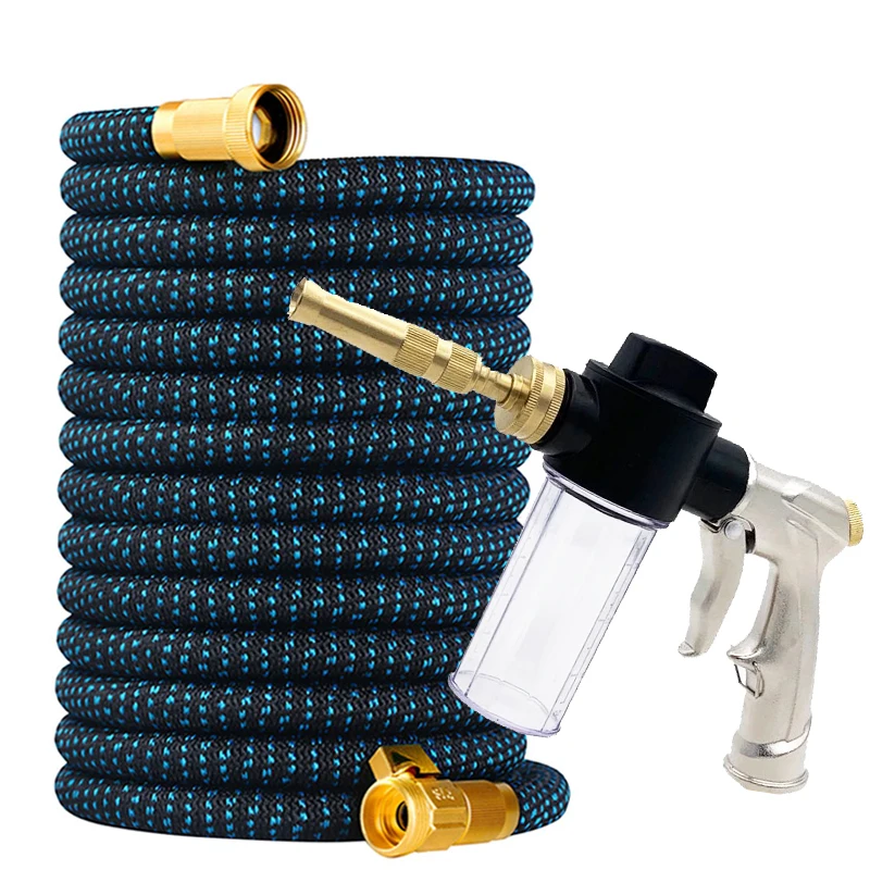 High Pressure Expandable Gardening Hose, With Metal Foam Water Gun, US3/4 Connector, Gardening Watering And Car Washing Tools
High Pressure Expandable Gardening Hose, With Metal Foam Water Gun, US3/4 Connector, Gardening Watering And Car Washing Tools