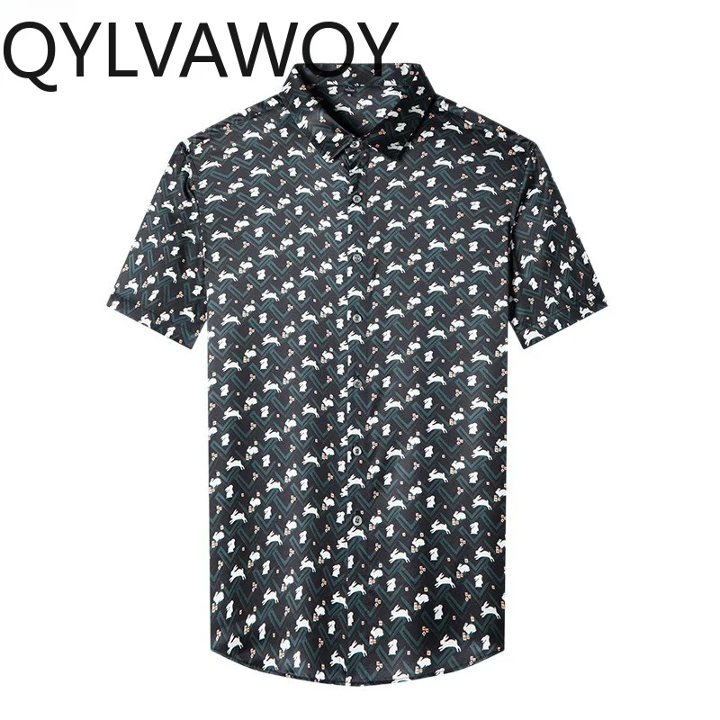 QYLVAWOY 90% Mulberry Silk Men's Shirts Short Sleeve Tops Lapel Summer Man Shirts for Man Menswear Clothing Shirt Fashion Camisa
QYLVAWOY 90% Mulberry Silk Men's Shirts Short Sleeve Tops Lapel Summer Man Shirts for Man Menswear Clothing Shirt Fashion Camisa