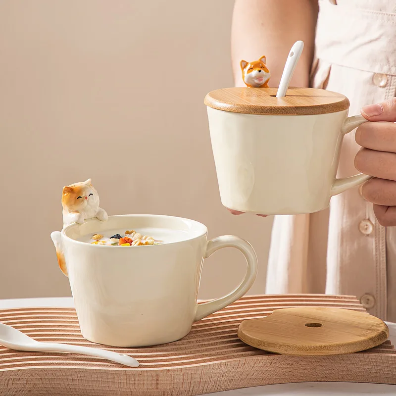 Cerc Coffee Mug Creative Cute with Lid Spoon Water Cup High Aesthetic Value Birthday Gift for Women Cartoon Animal Design
Cerc Coffee Mug Creative Cute with Lid Spoon Water Cup High Aesthetic Value Birthday Gift for Women Cartoon Animal Design