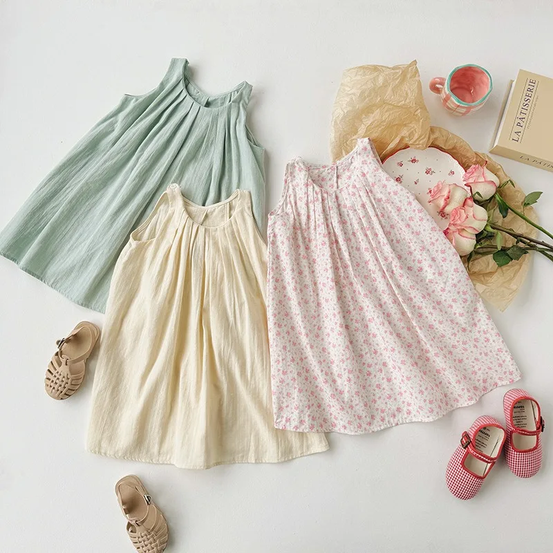 Children's Dress French Tea Break Sleeveless Girl's Dress 2024 Summer Luxury Vacation Open Back Loose Tank Top Skirt
Children's Dress French Tea Break Sleeveless Girl's Dress 2024 Summer Luxury Vacation Open Back Loose Tank Top Skirt