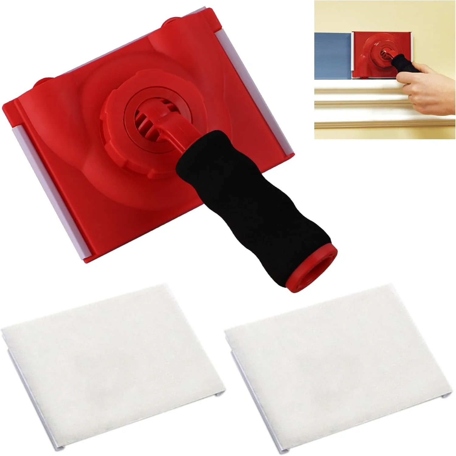DIQQHI Paint Edger Trimmer Plus Two Pads, Corner Walls & Ceilings Pad Painter, Ceilings Paint Edger, Paint Edger for Wall Paint
DIQQHI Paint Edger Trimmer Plus Two Pads, Corner Walls & Ceilings Pad Painter, Ceilings Paint Edger, Paint Edger for Wall Paint