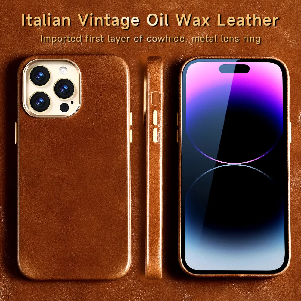 Original Leather for Magsafe Case for iPhone 14 13 Pro Max 14 Plus 14Pro Retro Luxury Wireless Charging Magnetic Back Cover
Original Leather for Magsafe Case for iPhone 14 13 Pro Max 14 Plus 14Pro Retro Luxury Wireless Charging Magnetic Back Cover