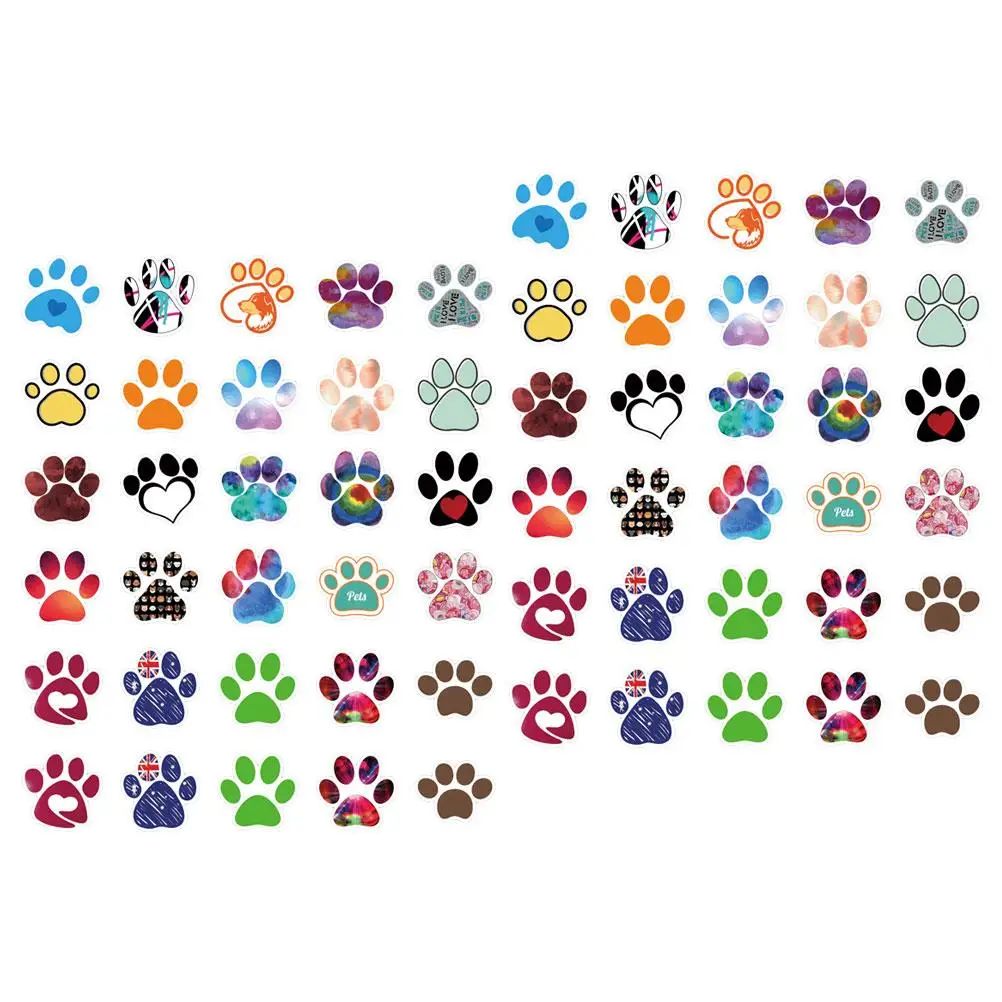 60 Pcs Paw Stickers Cartoon Graffiti Water Bottle Scrapbook PVC Decals Dog Paw Pattern Sticker Kids School Supplies
60 Pcs Paw Stickers Cartoon Graffiti Water Bottle Scrapbook PVC Decals Dog Paw Pattern Sticker Kids School Supplies