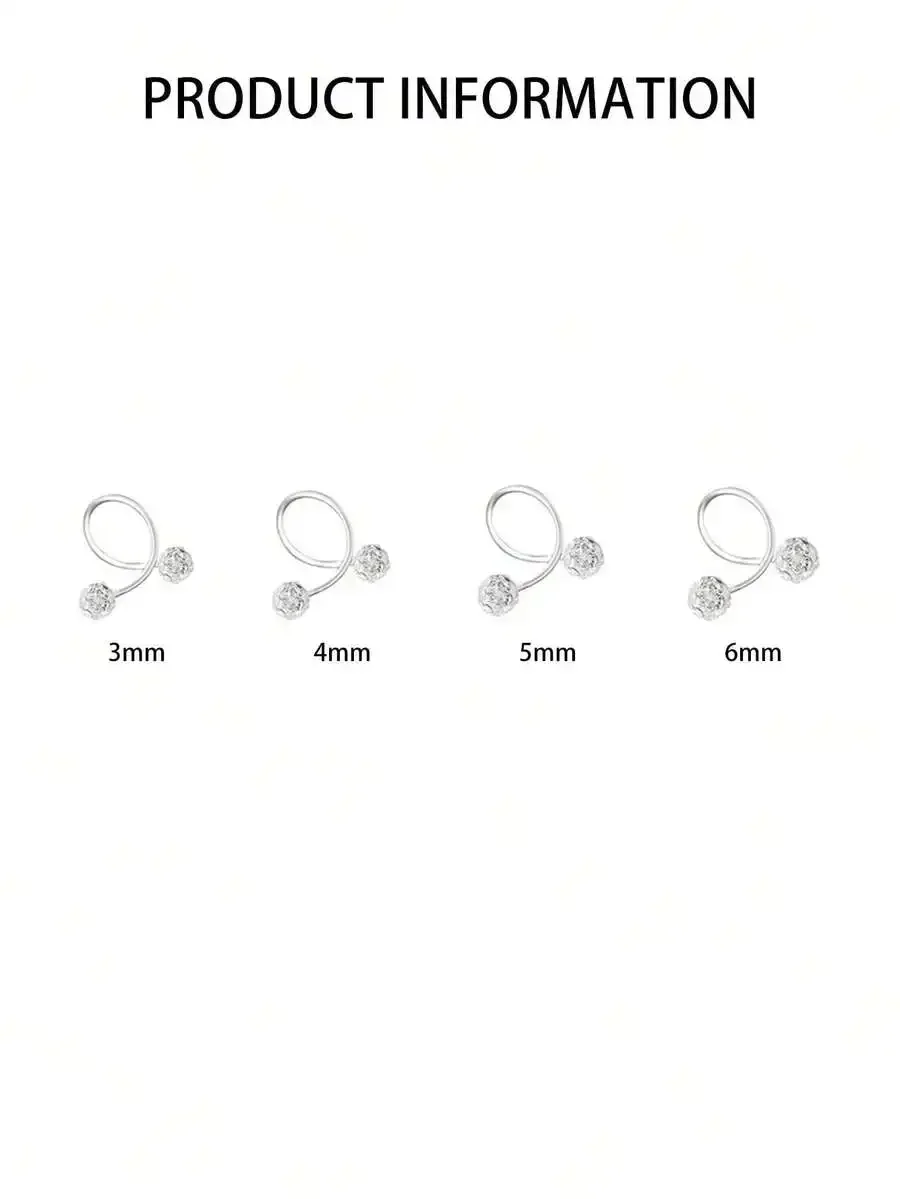925 Sterling Silver Double Helix Navel Ring With Sparkling Crystal Ends, 3mm–6mm Sizes, Daily Wear Body Jewelry For Women
925 Sterling Silver Double Helix Navel Ring With Sparkling Crystal Ends, 3mm–6mm Sizes, Daily Wear Body Jewelry For Women