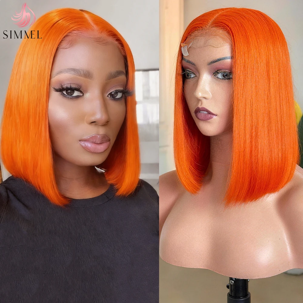 Ginger Bob Wig Human Hair 13x4 Lace Front Wigs Short Straight 350# Orange 4x4 Lace Wig Pre Plucked 180% Density Natural Hairline
Ginger Bob Wig Human Hair 13x4 Lace Front Wigs Short Straight 350# Orange 4x4 Lace Wig Pre Plucked 180% Density Natural Hairline