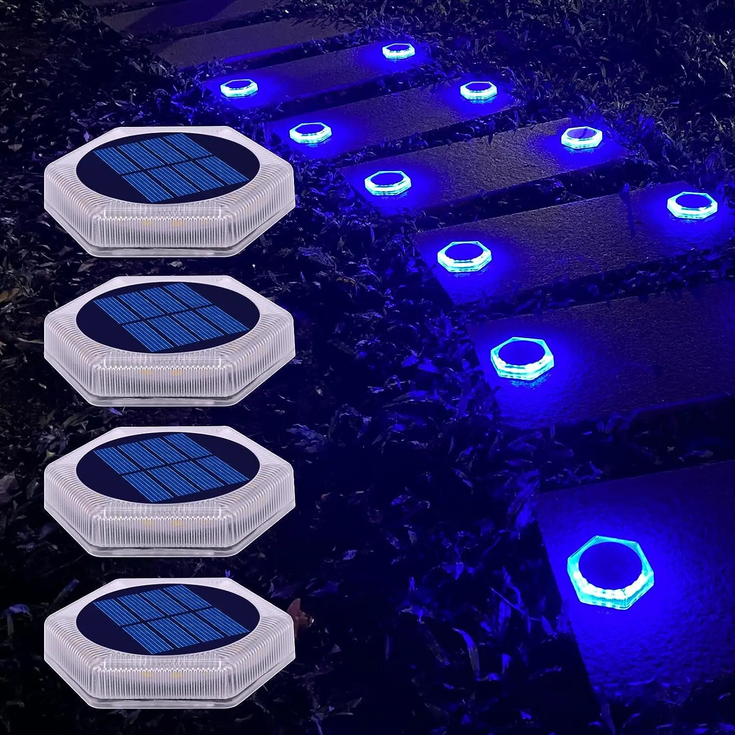 Blue Solar Pool Lights Outdoor IP68 Waterproof Blue Deck Step Lights Auto On Solar Stair Lights Stick on Dock Garage Pool Fence
Blue Solar Pool Lights Outdoor IP68 Waterproof Blue Deck Step Lights Auto On Solar Stair Lights Stick on Dock Garage Pool Fence