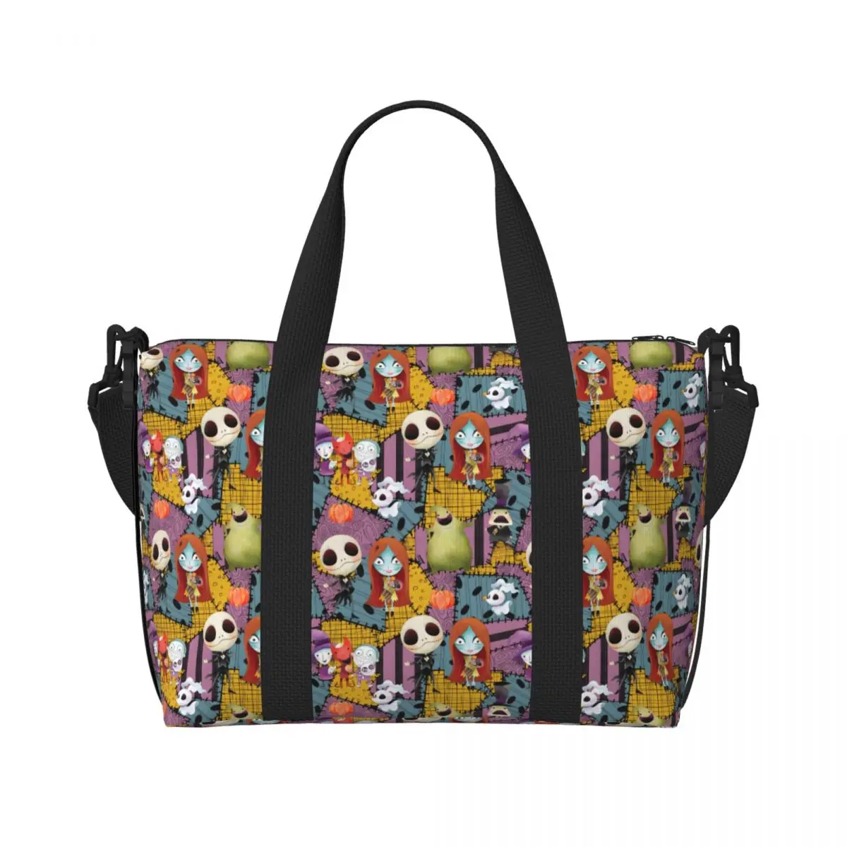 Custom The Nightmare Before Christmas Tote Bag Women Big Capacity Gothic Jack Skellington Pattern Gym Beach Travel Bags
Custom The Nightmare Before Christmas Tote Bag Women Big Capacity Gothic Jack Skellington Pattern Gym Beach Travel Bags