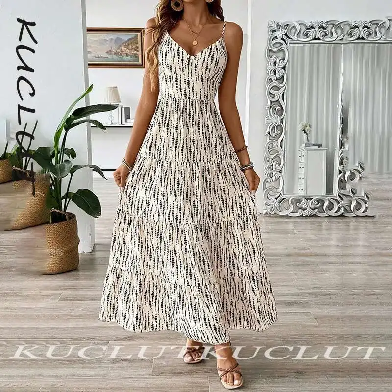 KUCLUT 2025 Fashion New Items Printing Design Backless Women's Dress Beach Vaction Elegant Backless Dresses Female Trendy K276
KUCLUT 2025 Fashion New Items Printing Design Backless Women's Dress Beach Vaction Elegant Backless Dresses Female Trendy K276