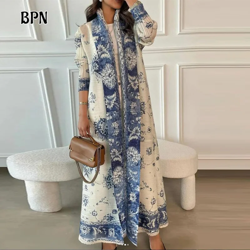 BPN Hit Color Printing Dresses For Women V Neck Long Sleeve High Waist Spliced Lace Up Elegant Loose Dress Female Fashion New
BPN Hit Color Printing Dresses For Women V Neck Long Sleeve High Waist Spliced Lace Up Elegant Loose Dress Female Fashion New