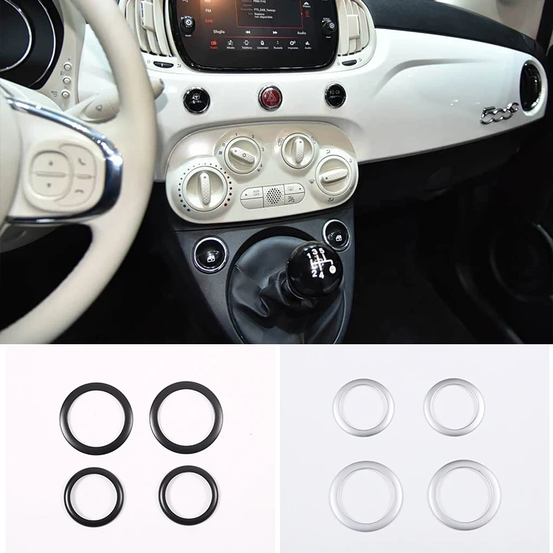 For Fiat 500 2008-2024 Abarth 595 2012-2024 Abarth 695 2017-2024 Aluminum Alloy Silver AC Control Frame Adjustment Knob ring
For Fiat 500 2008-2024 Abarth 595 2012-2024 Abarth 695 2017-2024 Aluminum Alloy Silver AC Control Frame Adjustment Knob ring