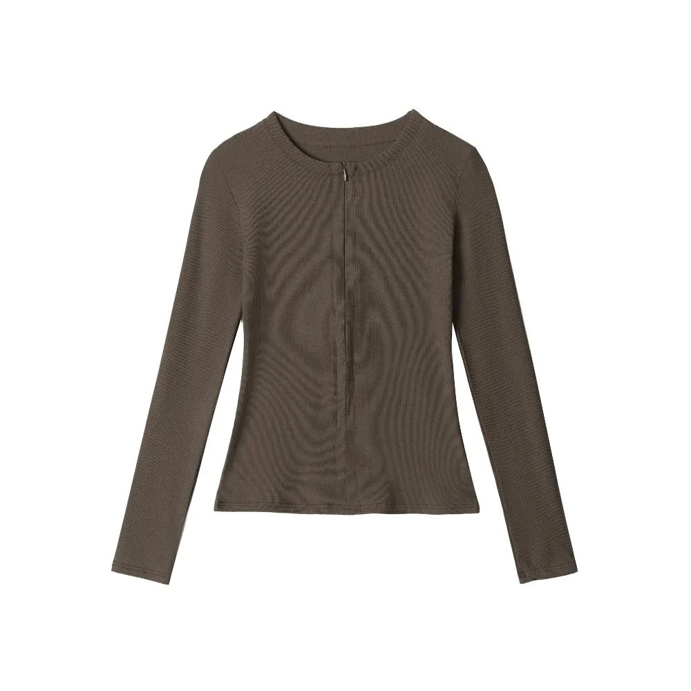 Zip Up Molal Pure Color Basic Bodywear Fitness Long Sleeve Slim Fit Elegant Tops for Women Girls Inner Tshirt Winter Spring
Zip Up Molal Pure Color Basic Bodywear Fitness Long Sleeve Slim Fit Elegant Tops for Women Girls Inner Tshirt Winter Spring