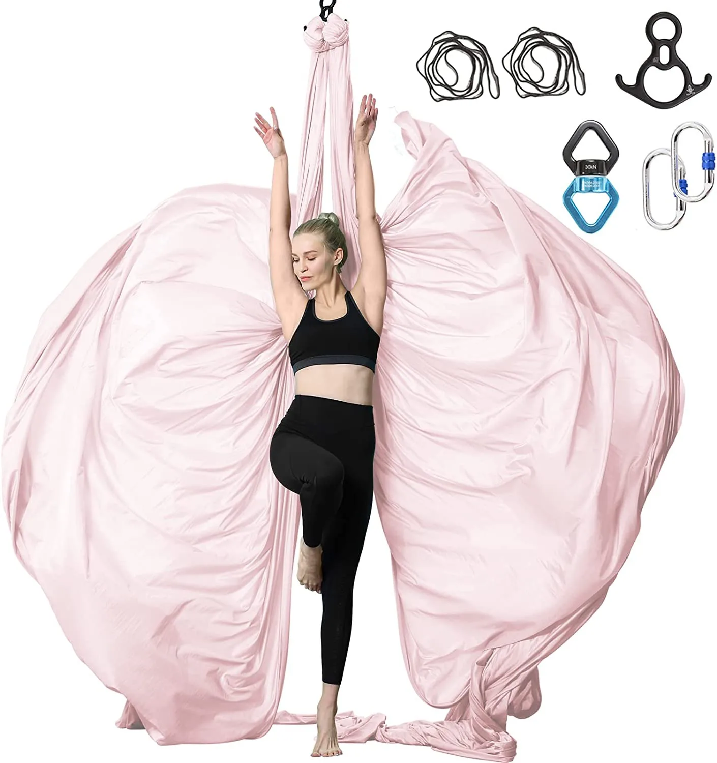 Aerial Yoga Hammock Inversion Swing-Nylon Material 2.6m X 8m Portable & Durable
Aerial Yoga Hammock Inversion Swing-Nylon Material 2.6m X 8m Portable & Durable