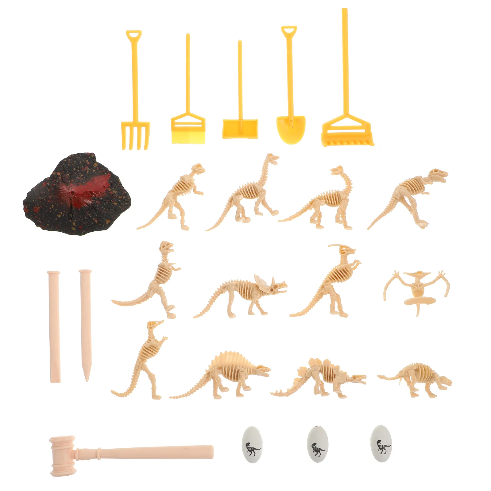 24 Pcs to Dig Dinosaur Child Kids Toys It up Kit 13X32X22CM Abs Dinosaurs Skeletons Model Mini
24 Pcs to Dig Dinosaur Child Kids Toys It up Kit 13X32X22CM Abs Dinosaurs Skeletons Model Mini