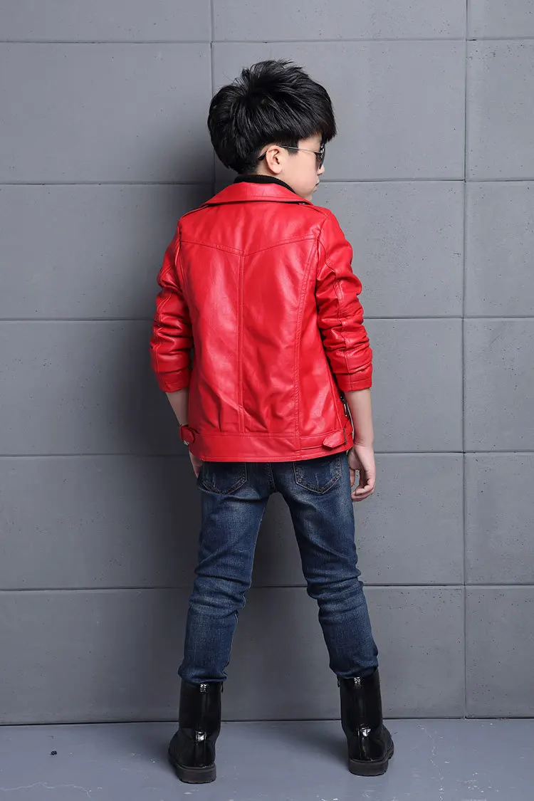 Boys Waterproof PU Leather Jacket 15 S6e63caeba2e94258b38f6789961e899bf