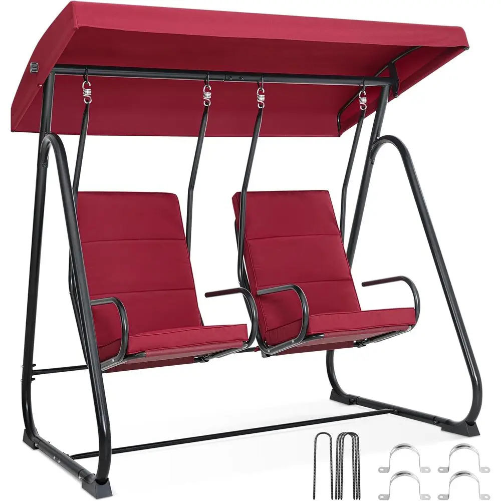 2-Person Outdoor High-Back Porch Swing Chair, Perfect for Garden or Backyard Relaxation
2-Person Outdoor High-Back Porch Swing Chair, Perfect for Garden or Backyard Relaxation