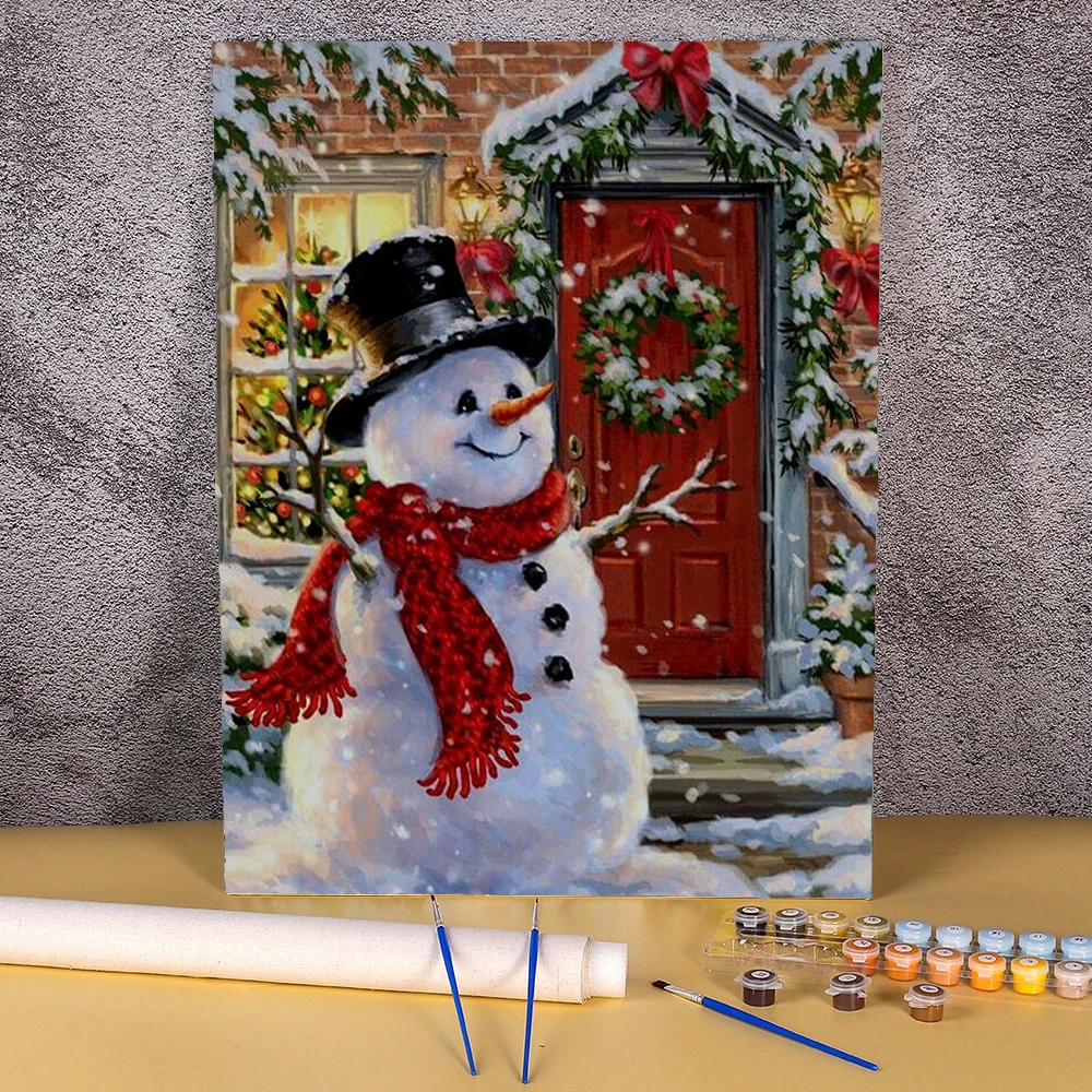 Painting By Number Cartoon Snowman Kits For Adults Kids Handpainted DIY Coloring By Number Christmas On Canvas Home Decor
Painting By Number Cartoon Snowman Kits For Adults Kids Handpainted DIY Coloring By Number Christmas On Canvas Home Decor