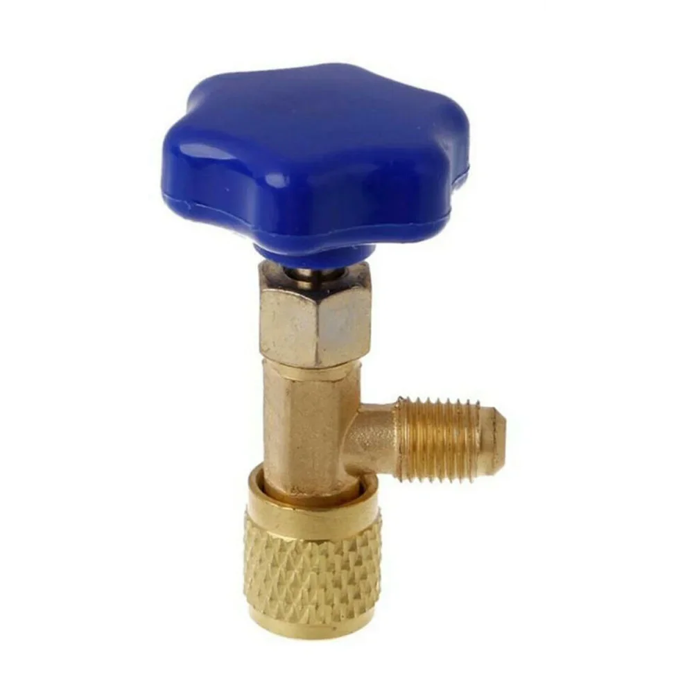 Dispensing Valve Valve Gold Blue Plastic Cap Construction R410A R22 R134A 1 4 SAE Air Conditioning Control Valve
Dispensing Valve Valve Gold Blue Plastic Cap Construction R410A R22 R134A 1 4 SAE Air Conditioning Control Valve
