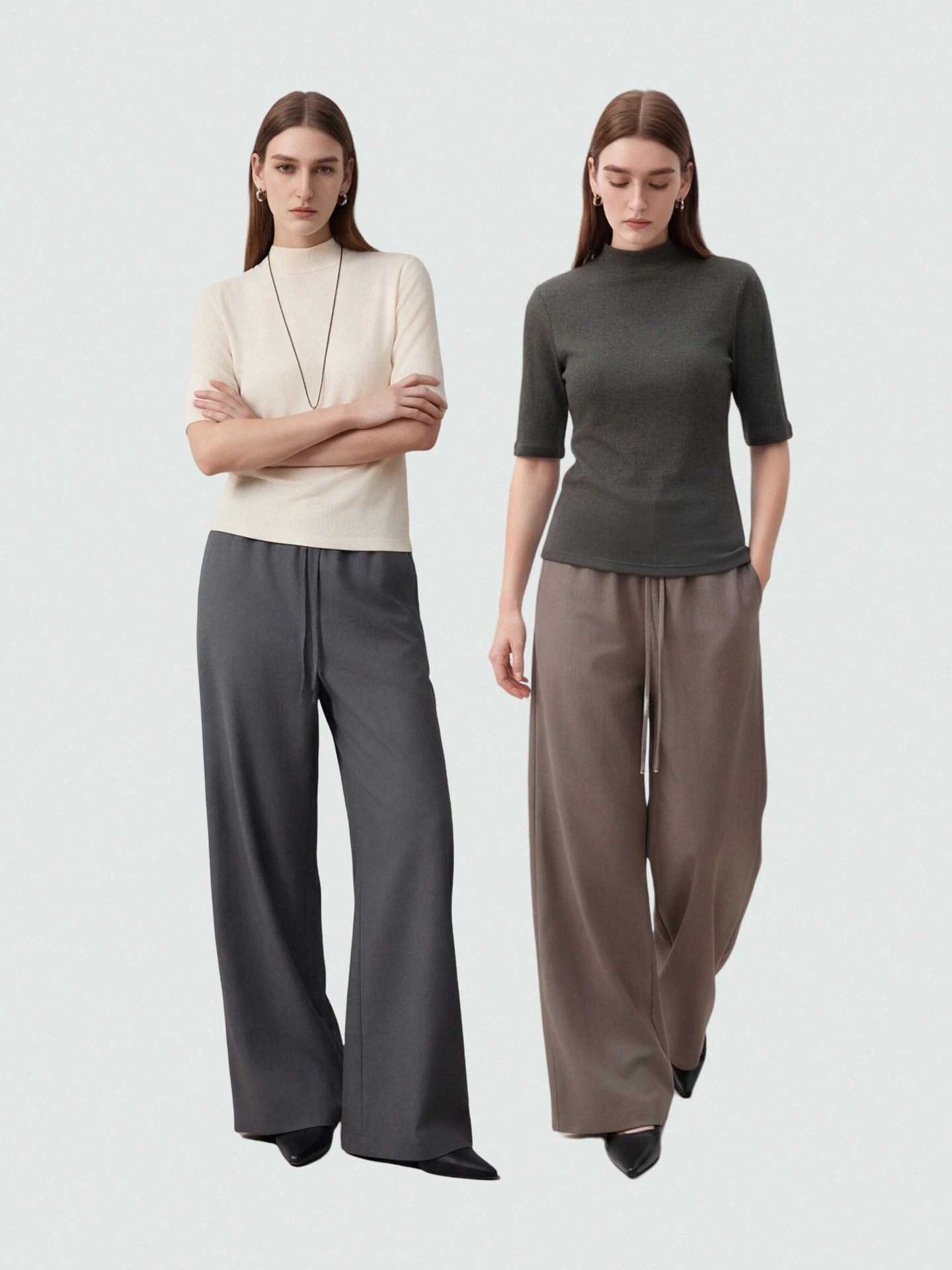 SueM Wool Short Sleeve T-Shirt Half High Collar Soft Cozy Paper Thin Base Shirt Women's Loose Fit Standard Edition Modal Fiber
SueM Wool Short Sleeve T-Shirt Half High Collar Soft Cozy Paper Thin Base Shirt Women's Loose Fit Standard Edition Modal Fiber