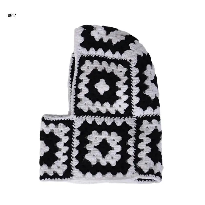X5QE Granny-square Knitted Winter Balaclava Hat Beanie Full-Head Halloween Cosplay
X5QE Granny-square Knitted Winter Balaclava Hat Beanie Full-Head Halloween Cosplay