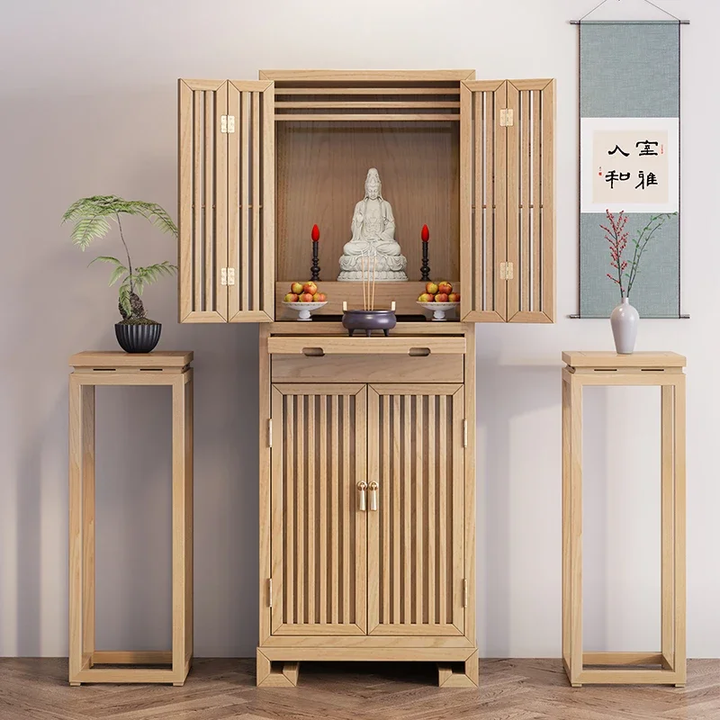 New Chinese vertical cabinet Buddhist platform household simple cabinet with door God of Wealth
New Chinese vertical cabinet Buddhist platform household simple cabinet with door God of Wealth