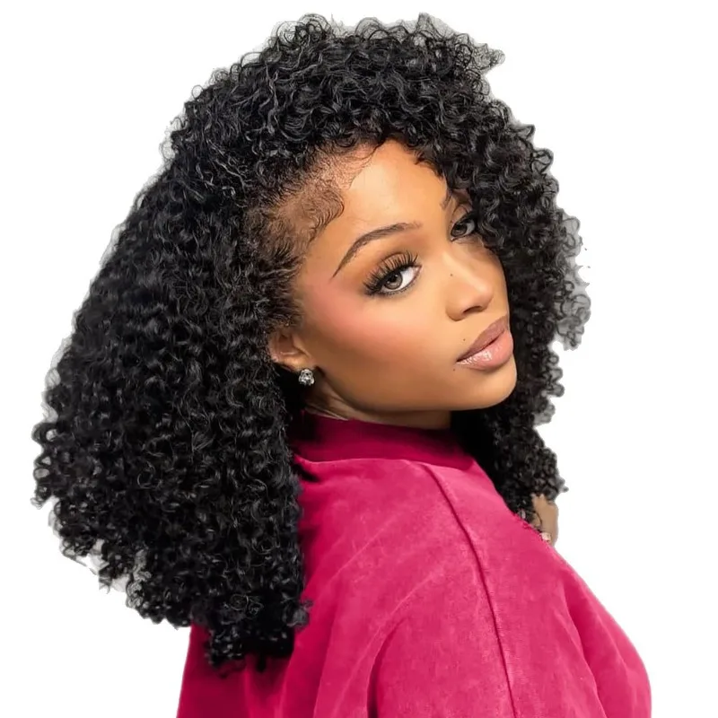 P4/27# 3 in 1 Half Wig Afro Kinky Curly Human Hair Natural Color Half Head Wig Easy Wear No Glue Hair Extension for Black Women
P4/27# 3 in 1 Half Wig Afro Kinky Curly Human Hair Natural Color Half Head Wig Easy Wear No Glue Hair Extension for Black Women