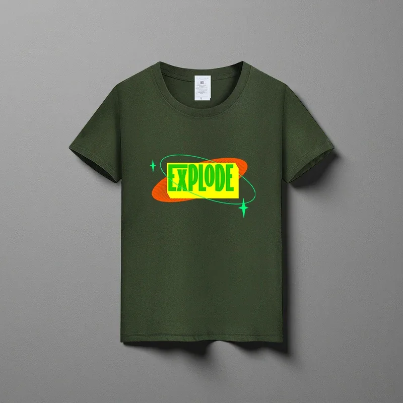 Summer new unisex versatile pure cotton T-shirt fashionable casual round neck top breathable loose fit print short sleeved shirt
Summer new unisex versatile pure cotton T-shirt fashionable casual round neck top breathable loose fit print short sleeved shirt
