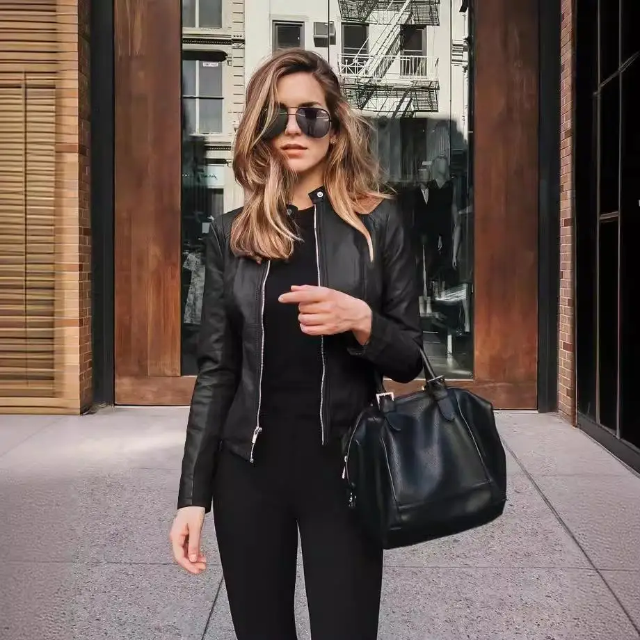 Женский кожаный костюм Jaet, маленькая верхняя одежда, повседневная деловая одежда, облегающий длинный воротник-стойка, цвет
Женский кожаный костюм Jaet, маленькая верхняя одежда, повседневная деловая одежда, облегающий длинный воротник-стойка, цвет