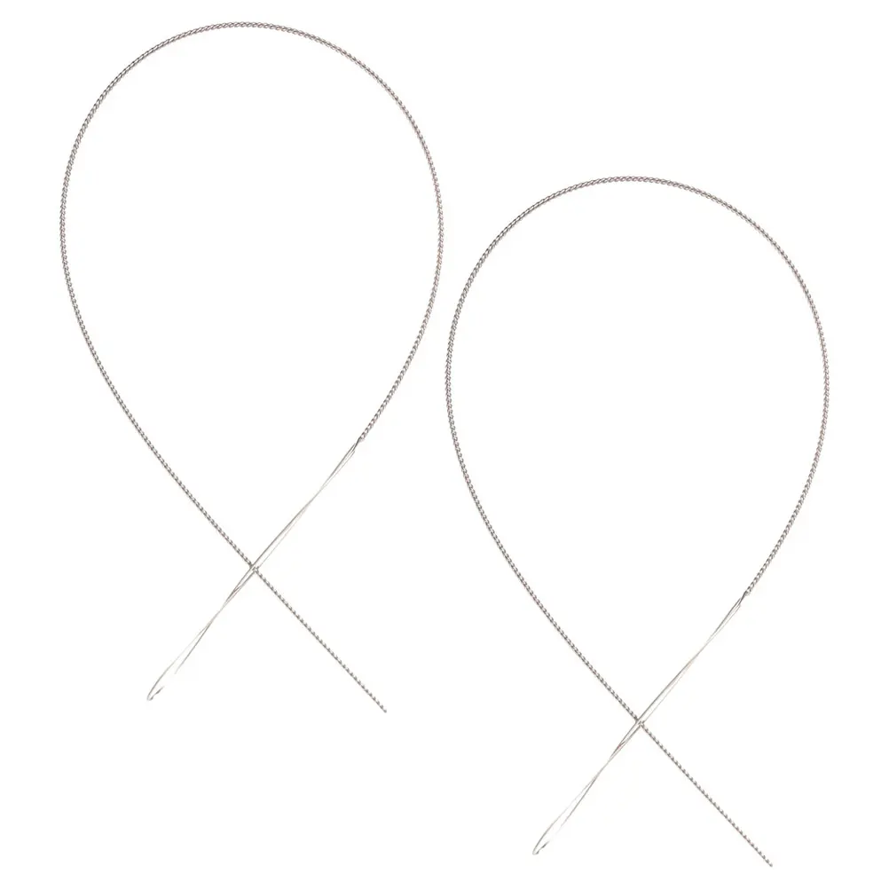 2pcs Beading Needles Crochet Tool Spinner Stringing Big Eye Twist DIY Jewelry Making Iron Needle for Bracelets Necklaces
2pcs Beading Needles Crochet Tool Spinner Stringing Big Eye Twist DIY Jewelry Making Iron Needle for Bracelets Necklaces