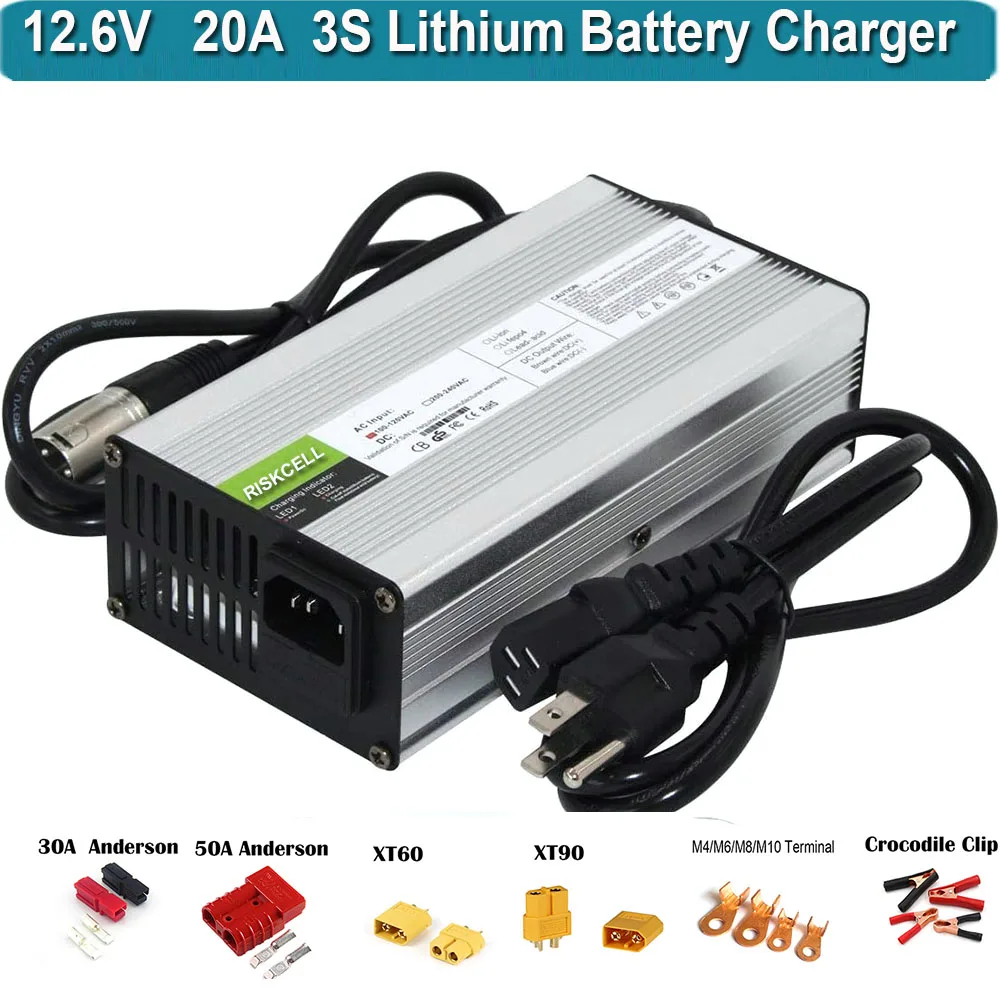 12.6V Charger 30A 10A 20A Lithium Battery Charger AC DC 3S 12V 11.1V 10.8V For Electronic Drill Rechargeable Li-ion Battery Pack
12.6V Charger 30A 10A 20A Lithium Battery Charger AC DC 3S 12V 11.1V 10.8V For Electronic Drill Rechargeable Li-ion Battery Pack