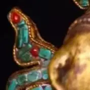 Old Bronze Outline in gold Painted Mosaic Gem gZi Beads Turquoise Green Tara Buddha Worship Hall
Old Bronze Outline in gold Painted Mosaic Gem gZi Beads Turquoise Green Tara Buddha Worship Hall