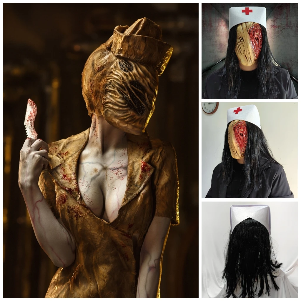 Anime Silent Hill Bubble Head Nurse Masks Cosplay Costume Latex Mask Halloween Masquerade Party Carnival Prop
Anime Silent Hill Bubble Head Nurse Masks Cosplay Costume Latex Mask Halloween Masquerade Party Carnival Prop
