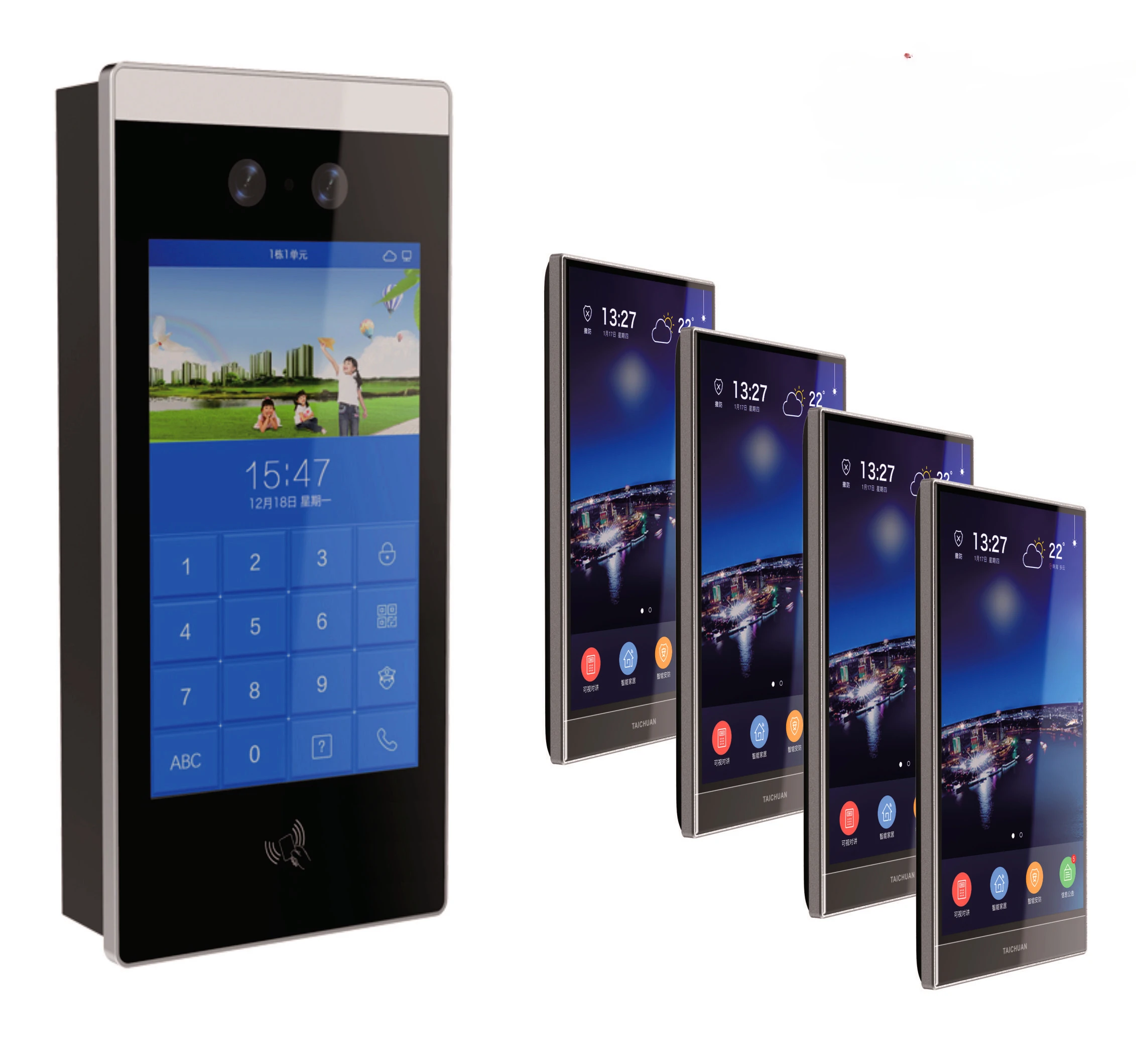 Apartment Villa Smart Home Intercom TuYa Mobile Phone Remote Control Android SIP Video Door Phone
Apartment Villa Smart Home Intercom TuYa Mobile Phone Remote Control Android SIP Video Door Phone