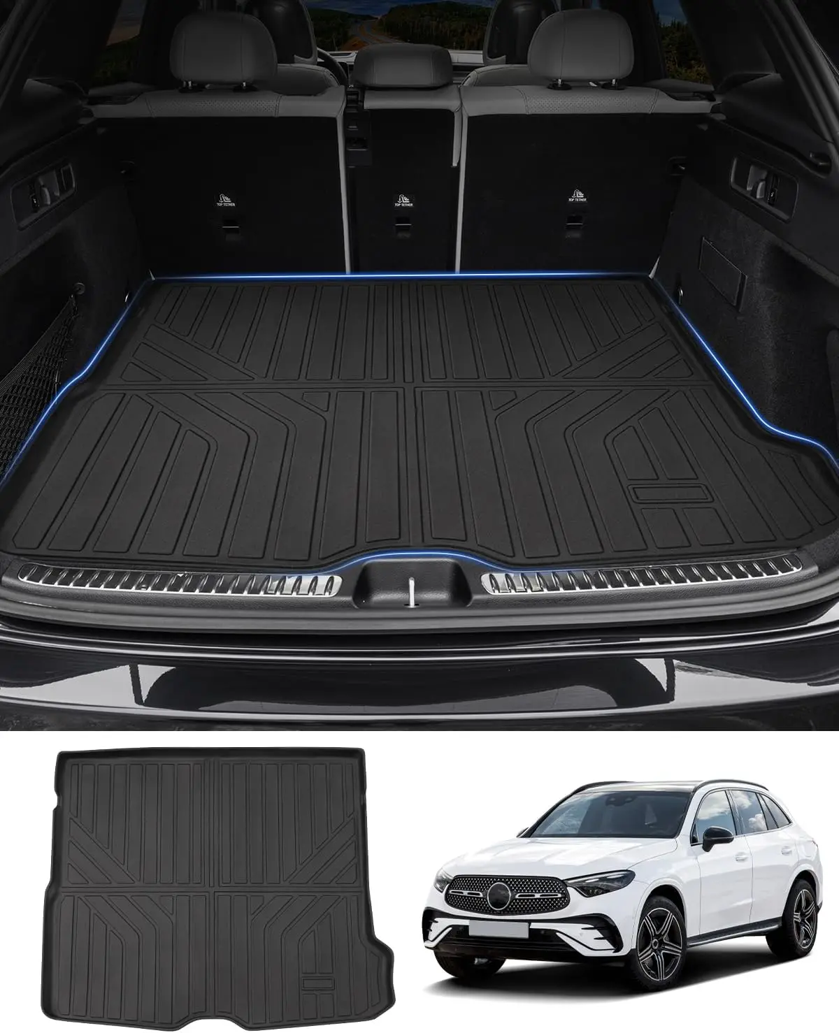Trunk Mat for Mercedes-Benz GLC 2023-2026 All Weather Cargo Liner with Anti-Slip Backing
Trunk Mat for Mercedes-Benz GLC 2023-2026 All Weather Cargo Liner with Anti-Slip Backing