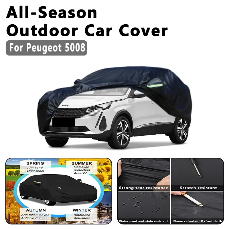 Outdoor Car Cover Waterproof Dustproof UV Sun Protection, Full Car Protector Exterior Accessories For Peugeot 5008 T87 P87
Outdoor Car Cover Waterproof Dustproof UV Sun Protection, Full Car Protector Exterior Accessories For Peugeot 5008 T87 P87