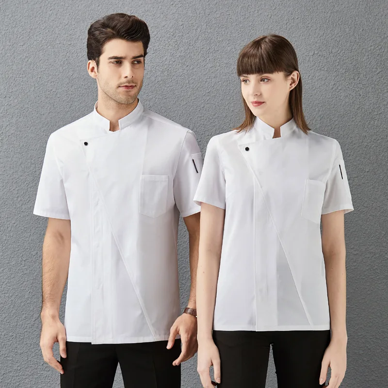 Women's long-sleeve summer thin chef uniforms for catering, cake baking clothing, custom-made kitchen workwear, men's short-slee
Women's long-sleeve summer thin chef uniforms for catering, cake baking clothing, custom-made kitchen workwear, men's short-slee
