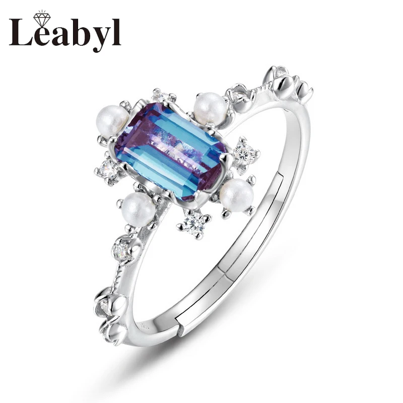Variable Color Fine Gemstones 925 Silver Rings Cultivate Colorful Treasures Onesize Ring with Pearl Fashion Gift for Women
Variable Color Fine Gemstones 925 Silver Rings Cultivate Colorful Treasures Onesize Ring with Pearl Fashion Gift for Women