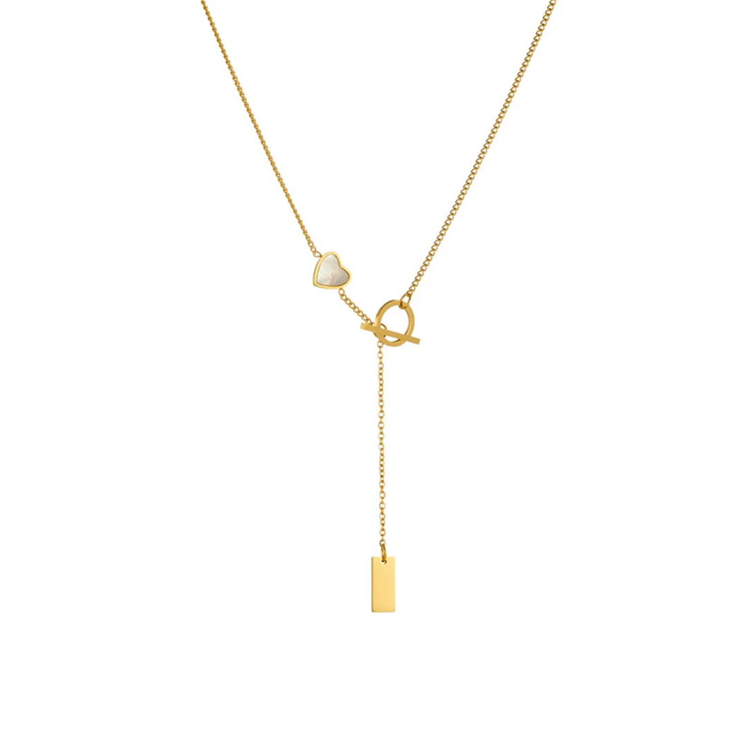 Fashion Love Heart Suqare Charm Pendant Femme Gold Color Stainless Steel Neck Chain Link Choker Necklace for Women Jewelry Gift
Fashion Love Heart Suqare Charm Pendant Femme Gold Color Stainless Steel Neck Chain Link Choker Necklace for Women Jewelry Gift